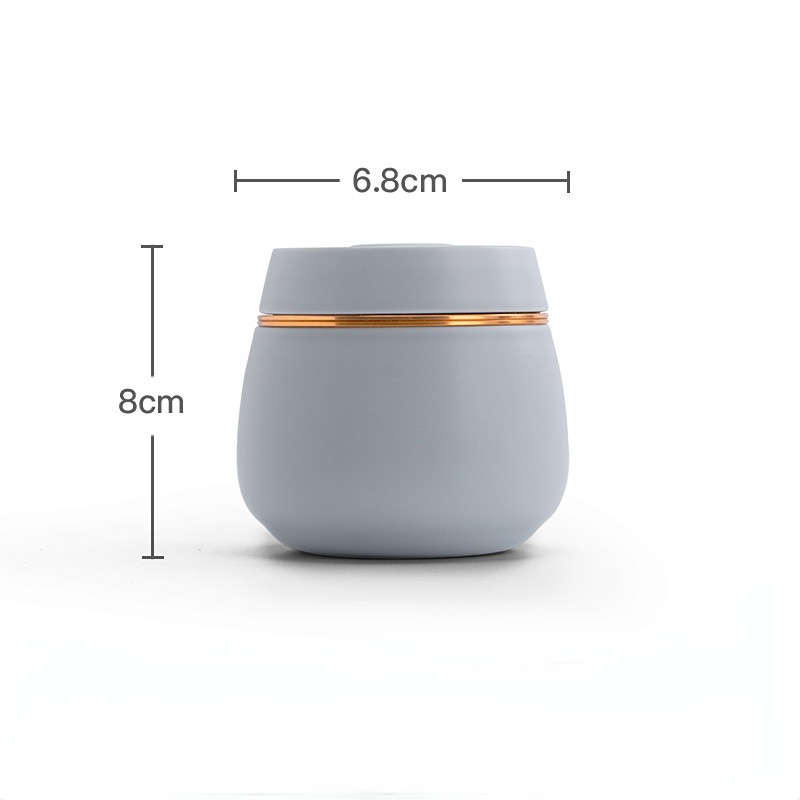 Tip uređaja okrugli otvoreni poklopac unutarnja netkana nit može ljubimac u usta ljubičasta keramička urna