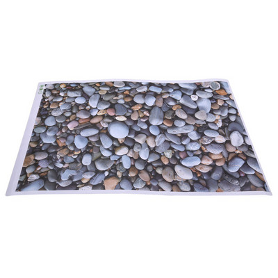 3D uzlīmes Paklājiņi Neslīdoši oļi vannas istabas paklājiņš PVC vannas istaba duša virtuves grīda Mājas vannas istabas dekoru paklājiņu komplekts