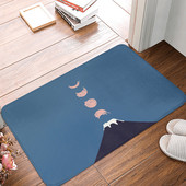 Jauka kaķa kaķenīte Guļamistabas Pretslīdes koraļļu samta paklājs Zooveikals Virtuve Vanna Ieejas durvju paklājiņš Mājas dekors kāju paklājiņš