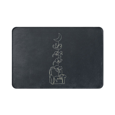 Jauka kaķa kaķenīte Guļamistabas Pretslīdes koraļļu samta paklājs Zooveikals Virtuve Vanna Ieejas durvju paklājiņš Mājas dekors kāju paklājiņš