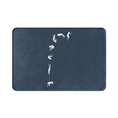 Jauka kaķa kaķenīte Guļamistabas Pretslīdes koraļļu samta paklājs Zooveikals Virtuve Vanna Ieejas durvju paklājiņš Mājas dekors kāju paklājiņš