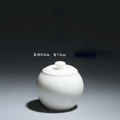 Speķa balts keramikas pods Keramikas maza izmēra uzglabāšanas pods Glabāšanas pods Tējas trauks Mājdzīvnieku pelnu kaste Suvenīrs