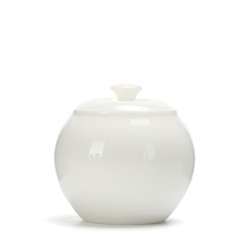 Speķa balts keramikas pods Keramikas maza izmēra uzglabāšanas pods Glabāšanas pods Tējas trauks Mājdzīvnieku pelnu kaste Suvenīrs