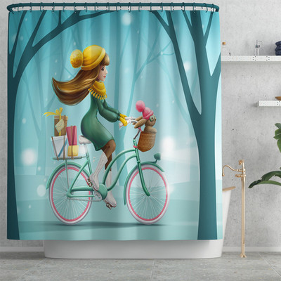 Komplet prostirki za kupanje s ispisanim crtanim motivima Dekorativna zavjesa za kupaonicu Neklizajuće prostirke za kupaonicu Prostirka za poklopac WC školjke Komplet prostirki za kupaonicu Kupaonski tepih Se