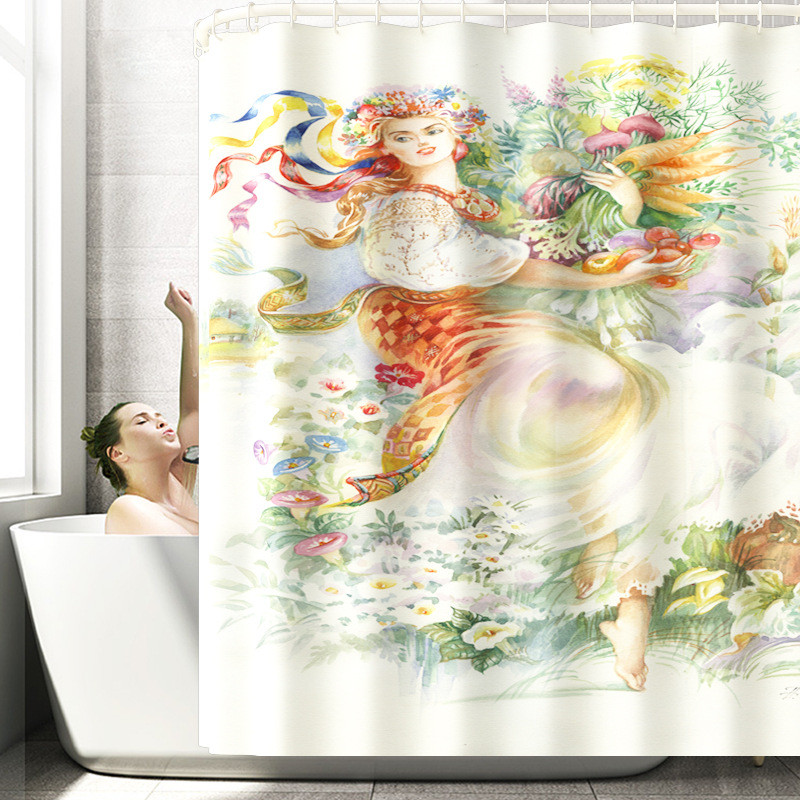 Komplet prostirki za kupanje s ispisanim crtanim motivima Dekorativna zavjesa za kupaonicu Neklizajuće prostirke za kupaonicu ​Prostirka za poklopac WC školjke Komplet prostirki za kupaonicu Kupaonski tepih Se