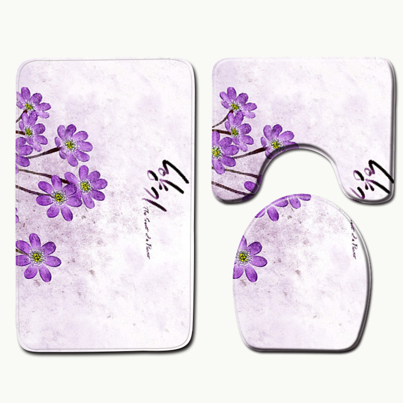 Zeegle Kupaonska prostirka Set toaletnih tepiha Neklizajuća kupaonska prostirka Kupaonske prostirke Upijajuća navlaka WC kupaonski tepih Prostirke za tuš