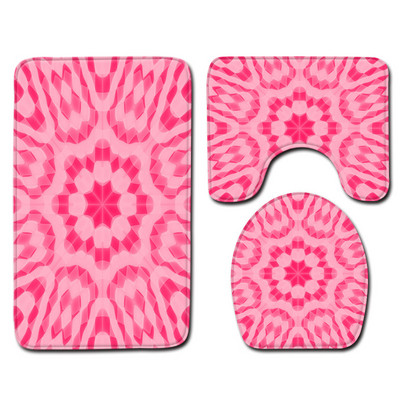 Zeegle 3 kom/set Podloge za WC Kupaonski tepih Neklizajuća prostirka za kupaonicu Kupaonski tepisi Poklopac poklopca WC školjke Podloga za tuširanje Upijajuće podne prostirke