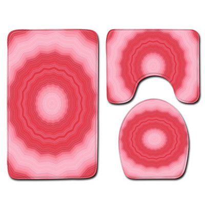 Zeegle 3 kom/set Podloge za WC Kupaonski tepih Neklizajuća prostirka za kupaonicu Kupaonski tepisi Poklopac poklopca WC školjke Podloga za tuširanje Upijajuće podne prostirke