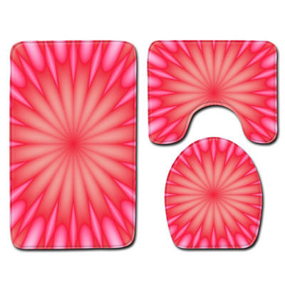 Zeegle 3 kom/set Podloge za WC Kupaonski tepih Neklizajuća prostirka za kupaonicu Kupaonski tepisi Poklopac poklopca WC školjke Podloga za tuširanje Upijajuće podne prostirke