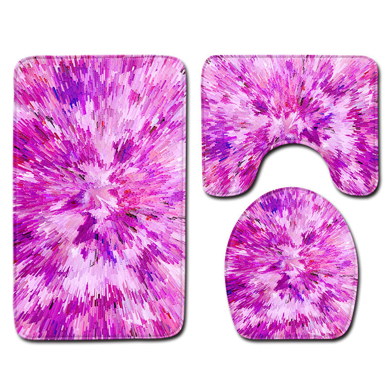 Zeegle 3 kom/set Podloge za WC Kupaonski tepih Neklizajuća prostirka za kupaonicu Kupaonski tepisi Poklopac poklopca WC školjke Podloga za tuširanje Upijajuće podne prostirke