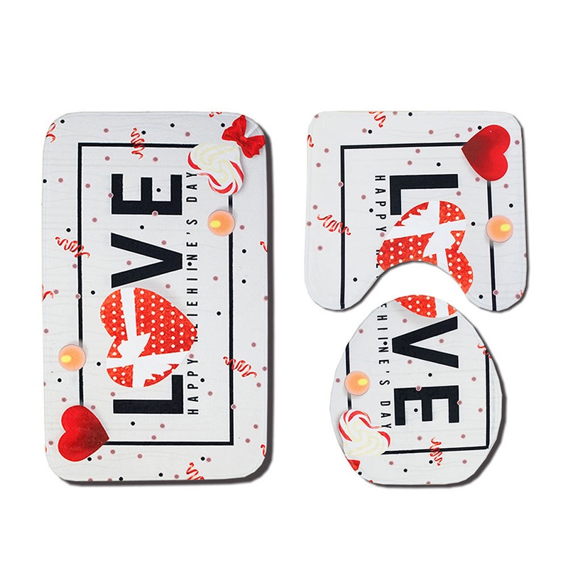 Zeegle kupaonske prostirke Protuklizni set kupaonskih tepiha Flanelski otirač Kupaonske podne prostirke Periva prostirka za WC prostirke