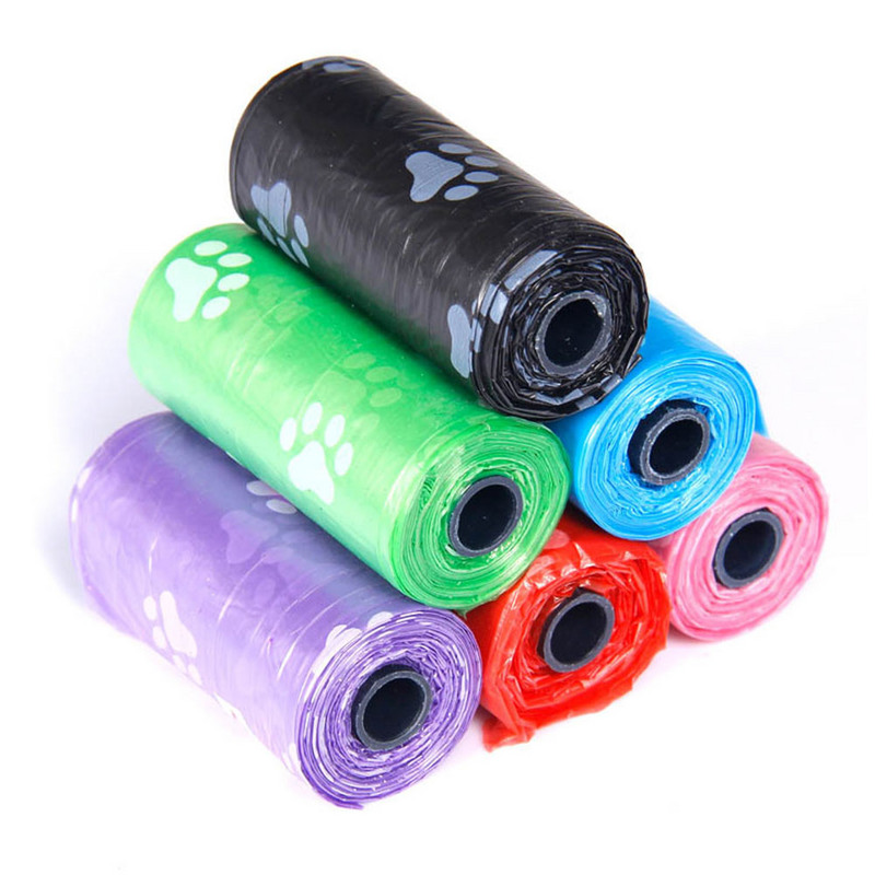 10 rola 150kom Razgradive vrećice za izmet kućnih ljubimaca Pas Mačka Čišćenje Nadopuna Vreća za smeće Ispis Vanjski Dom Čista Nadopuna Vreća za smeće