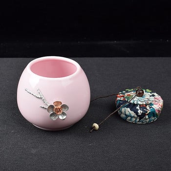 Memorials Branch Ceramic Pet Urn Small Holds Up Pink Pet Crimation Urn for Ashes
