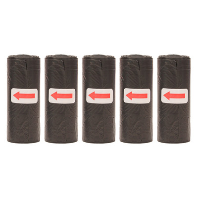 Mājdzīvnieku izkārnījumu maisiņi Vienreizlietojamie suņu atkritumu maisi Lielapjoma maisiņi ar siksnu un kaulu maisiņu dozatoru 5 ruļļi (75 gab.) Maisiņi ar ķepu nospiedumiem