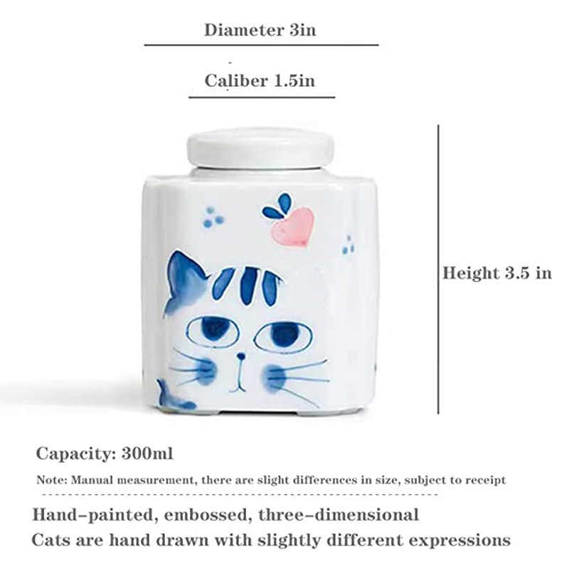 1kom urna za mačke, urna za kućne ljubimce, vrhunski spremnik za pepeo, pogodan za pohranjivanje mačjih suvenira nakon smrti