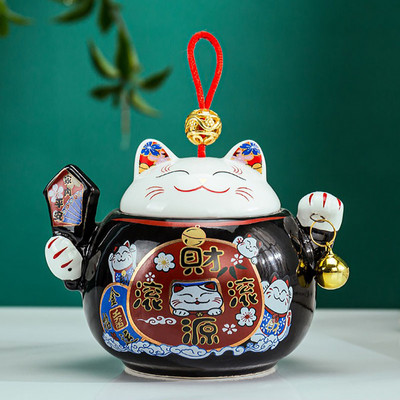 Urna u obliku mačke u kineskom stilu za mačji pepeo Komemorativni darovi za kućne ljubimce Urna za pepeo Spomenici Pogrebna urna za ljudski pepeo Mačja urna