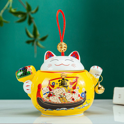 Urna u obliku mačke u kineskom stilu za mačji pepeo Komemorativni darovi za kućne ljubimce Urna za pepeo Spomenici Pogrebna urna za ljudski pepeo Mačja urna