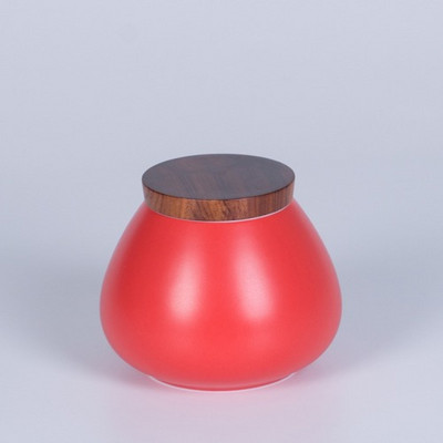 Usta u tri boje, veliki trbuh, jednobojna keramička urna za kućne ljubimce, posuda za prikupljanje kostiju, suvenir