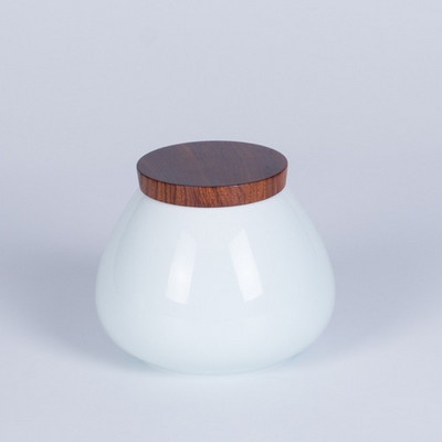 Usta u tri boje, veliki trbuh, jednobojna keramička urna za kućne ljubimce, posuda za prikupljanje kostiju, suvenir