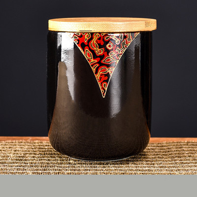 Urna za kućne ljubimce Urna za mačke Urna za psa Urna za kremiranje ljudi urna za pohranu pepela keramička posuda s crnom glazurom Lijes za životinje potrepštine za vodozemce