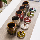 Urna za kremiranje - Pogrebna urna za kućne ljubimce - Izrađena od keramike Ručno oslikana - Prikazana pogrebna urna kod kuće ili u niši u Columbariumu