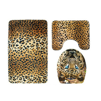 3D Sea World Drukāts delfīnu vannas paklājiņš, absorbējošs vannas istabas grīdas paklājiņš tualetes paklājs, neslīdošs dušas grīdas paklāji tualetes sēdekļa spilvens