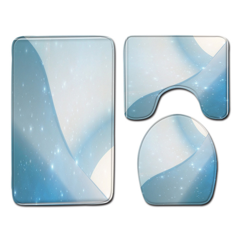 Zeegle šareni set prostirki za kupaonicu WC sjedalo Covet Moderna prostirka za pod kupaonice Tepih za tuširanje Tepih za hodnik