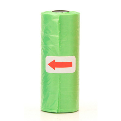 1 rola od 15 komada vrećica za pseći izmet, dozator, sakupljač, vreća za smeće, štene, mačka, vrećica za izmet, mala rola, oprema za kućne ljubimce za čišćenje na otvorenom