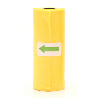 1 rola od 15 komada vrećica za pseći izmet, dozator, sakupljač, vreća za smeće, štene, mačka, vrećica za izmet, mala rola, oprema za kućne ljubimce za čišćenje na otvorenom