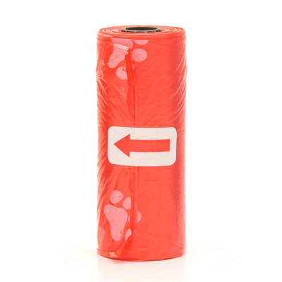 1 rola od 15 komada vrećica za pseći izmet, dozator, sakupljač, vreća za smeće, štene, mačka, vrećica za izmet, mala rola, oprema za kućne ljubimce za čišćenje na otvorenom