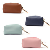 Ceļojumu āra ērtas suņu izkārnījumu maisiņu dozators PU ādas maisiņš Mājdzīvnieku kucēnu kaķu savācējs kakas maisu turētājs Atkritumu maisi