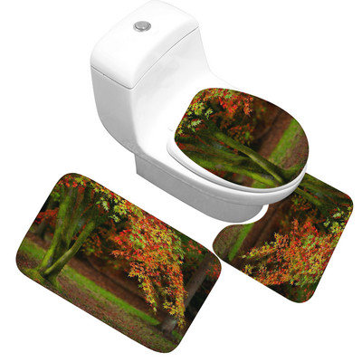 Zeegle Set prostirki za kupaonicu Protuklizni tepih za kupaonicu WC prostirke Prostirke za kupaonicu Upijajući tepih za kupaonicu Poklopac za WC dasku Podna prostirka