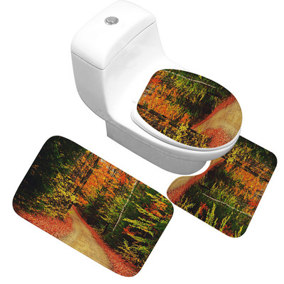 Zeegle Set prostirki za kupaonicu Protuklizni tepih za kupaonicu WC prostirke Prostirke za kupaonicu Upijajući tepih za kupaonicu Poklopac za WC dasku Podna prostirka