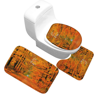 Zeegle Set prostirki za kupaonicu Protuklizni tepih za kupaonicu WC prostirke Prostirke za kupaonicu Upijajući tepih za kupaonicu Poklopac za WC dasku Podna prostirka