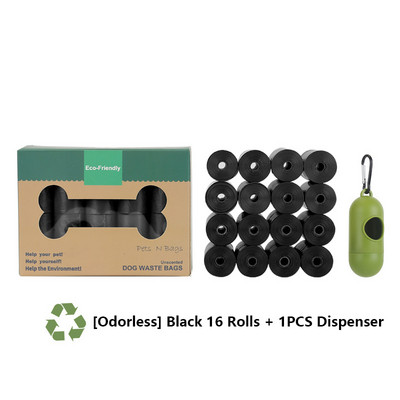 Vrećica za izmet kućnih ljubimaca Jednokratna vrećica za pseći izmet Vrećica za izmet s kopčom za remen i dozatorom vrećice za kosti Biorazgradiva Epi ekološki prihvatljiva