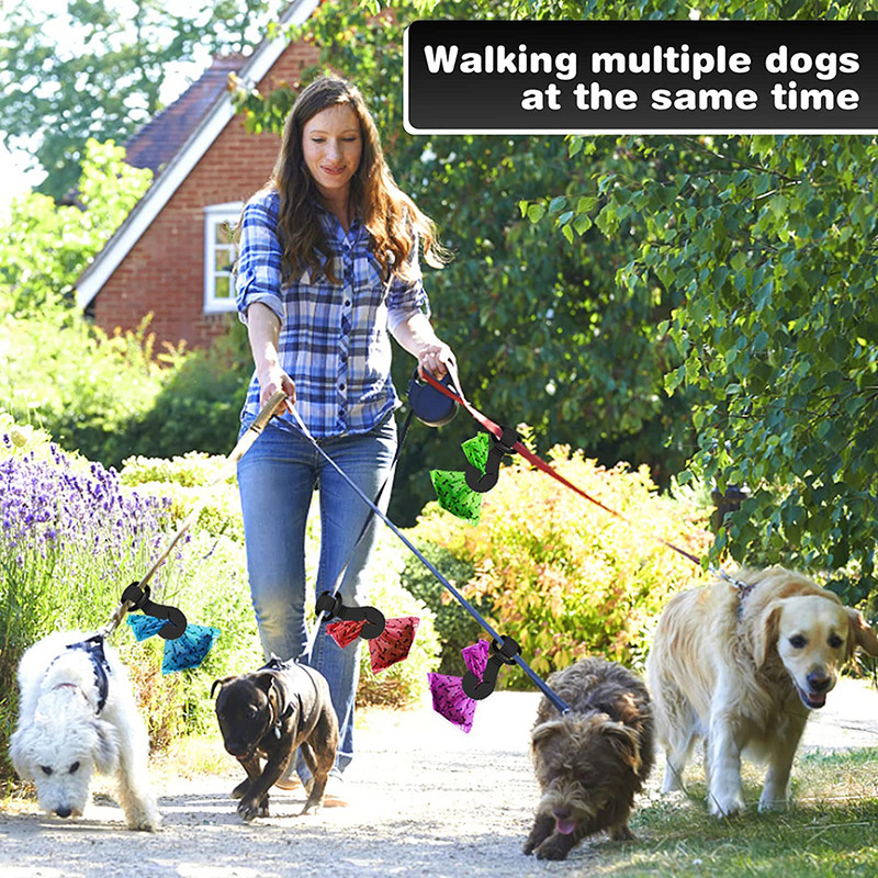 2 kom Držač vrećice za pseću kakicu Povodac Vrećica za otpad Nosač Konop za vuču Dozator Hands-free Stezaljka Pribor za čišćenje kućnih ljubimaca Pribor