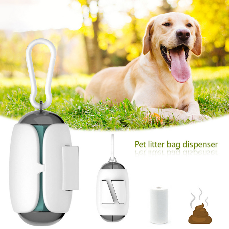 Pārnēsājami suņu izkārnījumu maisiņi āra ceļojumiem Mājdzīvnieku suņu izkārnījumu maisiņi Dozators Kucēnu savācējs Kakas maisiņu turētājs Mājdzīvnieku suņu aksesuāri Suņu somas