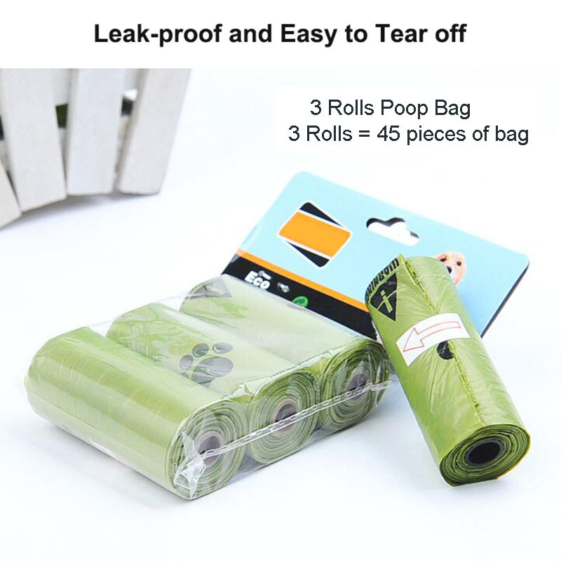 MySudui Rolls Biorazgradive vrećice za izmet pasa kućnih ljubimaca Vreća za smeće pogodna za zemlju Nepropusna Vreće za smeće za pseći otpad Čišćenje na otvorenom