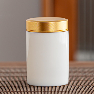 Keramička urna za kućne ljubimce Poklopac od legure Suet Bijeli porculan od žada, mini zatvorena staklenka Mala memorijalna posuda za pogrebni pepeo za mačke