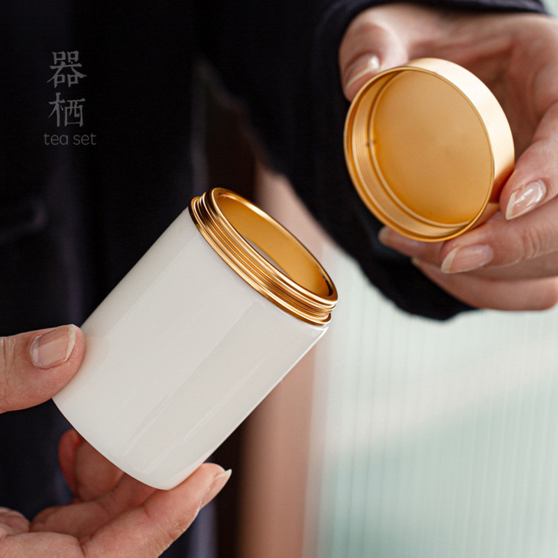 Keramička urna za kućne ljubimce Poklopac od legure Suet Bijeli porculan od žada, mini zatvorena staklenka Mala memorijalna posuda za pogrebni pepeo za mačke