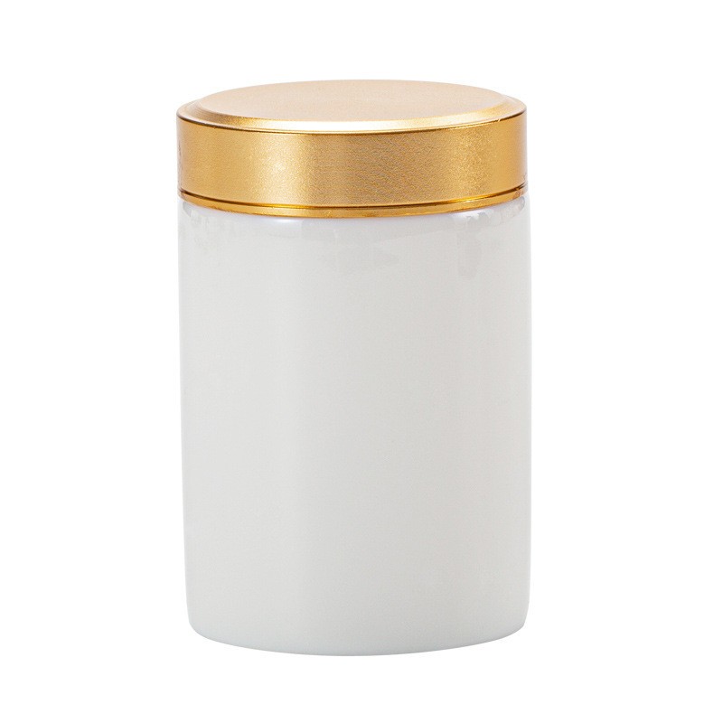 Keramička urna za kućne ljubimce Poklopac od legure Suet Bijeli porculan od žada, mini zatvorena staklenka Mala memorijalna posuda za pogrebni pepeo za mačke