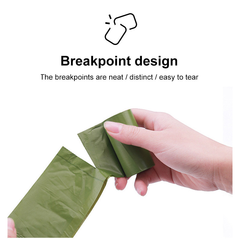 Vreće za pseći izmet Biorazgradive Zaštita okoliša Vreće za smeće za kućne ljubimce 23cmx33cm Zelena vreća za smeće Proizvod za kućne ljubimce 15kom/rola