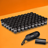 120 rola čista crna vreća za pseći izmet 15 vreća/rola velike vreće za mačji otpad Doggie Outdoor Home Clean Refill Vreća za smeće Potrepštine za kućne ljubimce