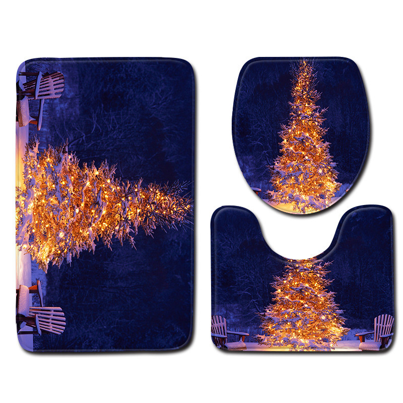 Eiropas stila vannas paklājiņu komplekts Neslīdošs vannas istabas paklājs mikrošķiedras absorbējošs dušas istabas grīdas paklājiņš tualetes paklājs kāju paklājiņš vannas istabai