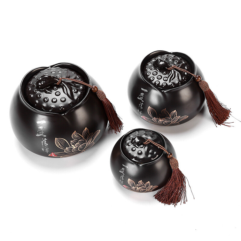 Urna za pepeo kućnih ljubimaca - Memorijalne urne za kremiranje - Ručno izrađene crne ukrasne urne za pogrebe，Urna za mačke，Urna za pse