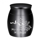 Atraktivna urna za pepeo za kućne ljubimce Glatka površina Staklenka za pepeo za kućne ljubimce Metalna posuda za pepeo za kućne ljubimce Kompaktan prijenosni kovčeg za pepeo za kućne ljubimce