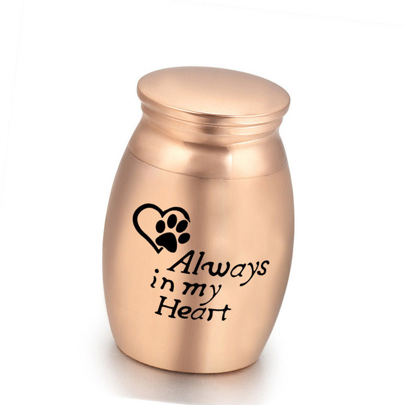 Gravējamās mini kremācijas urnas mājdzīvnieku kaķu sunim / cilvēka pelnu zārks bēres Mīlestības zaudējums Nerūsējošā tērauda kremēšanas urnas burka
