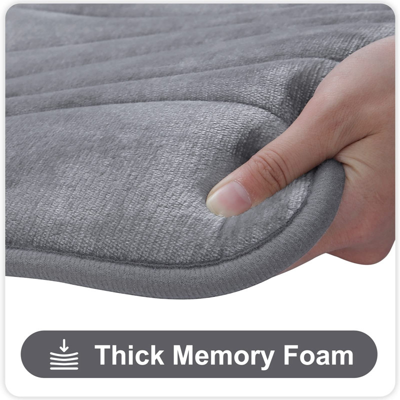 Homaxy Memory Foam Μπάνιου Χαλάκι μπάνιου τουαλέτας Αντιολισθητικό απορροφητικό χαλί κουζίνας Σαλόνι Υπνοδωμάτιο Σπίτι Διακοσμητικό χαλί ποδιών