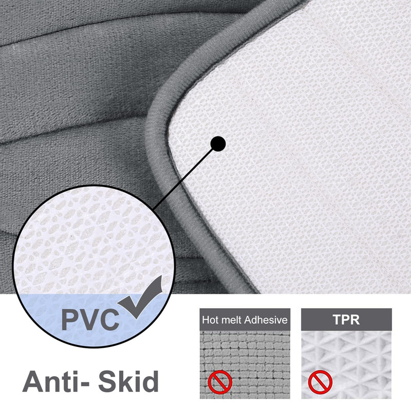 Homaxy Memory Foam Μπάνιου Χαλάκι μπάνιου τουαλέτας Αντιολισθητικό απορροφητικό χαλί κουζίνας Σαλόνι Υπνοδωμάτιο Σπίτι Διακοσμητικό χαλί ποδιών