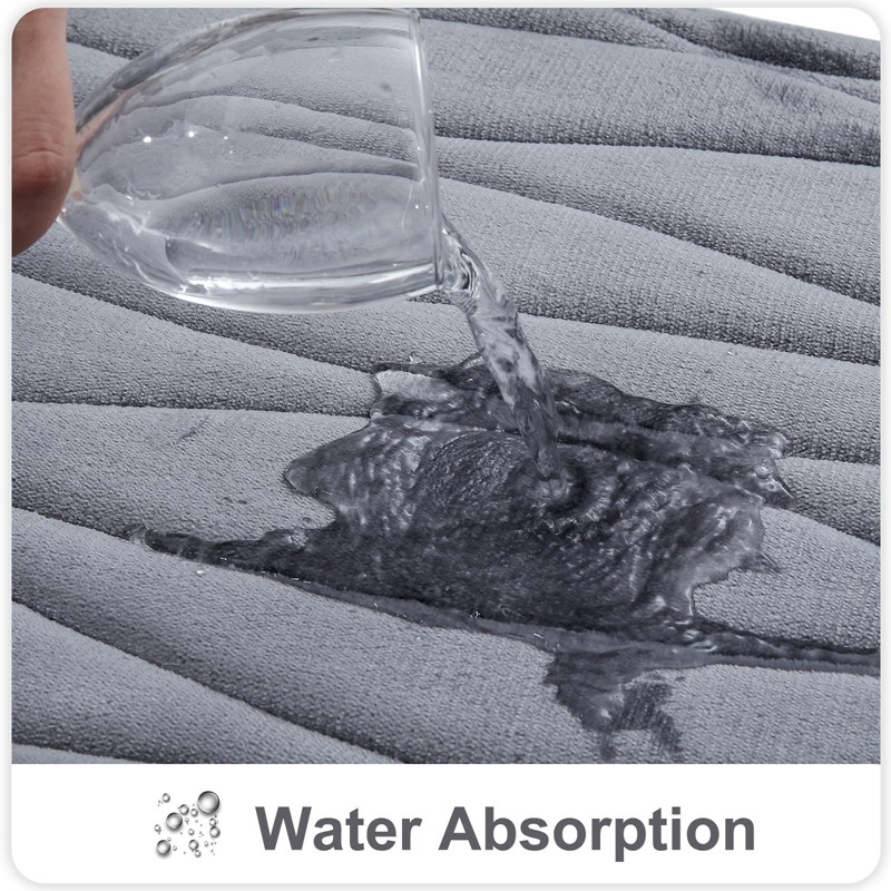 Homaxy Memory Foam Μπάνιου Χαλάκι μπάνιου τουαλέτας Αντιολισθητικό απορροφητικό χαλί κουζίνας Σαλόνι Υπνοδωμάτιο Σπίτι Διακοσμητικό χαλί ποδιών